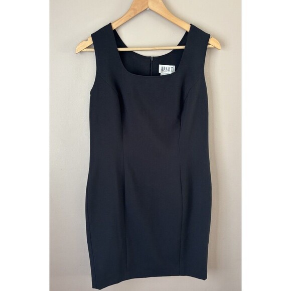 Apart Impressions Black Sheath Dress Size 8 NWT Sleeveless Classic Cocktail - Picture 1 of 5